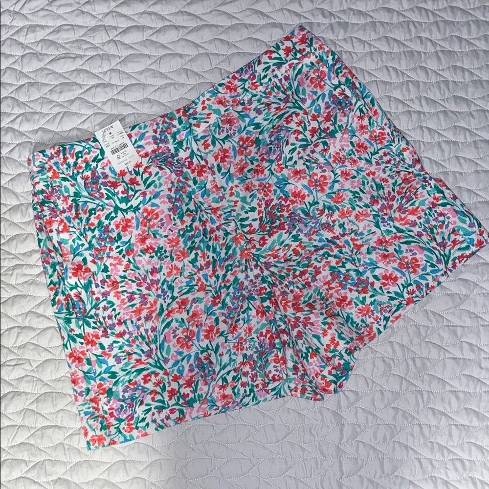 J Crew Floral Print Shorts Size 14 (NWT)